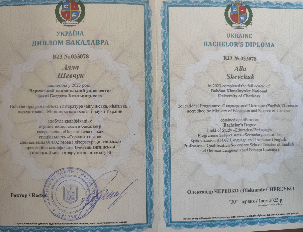 зображення Бакалавр Середня освіта/Педагогіка